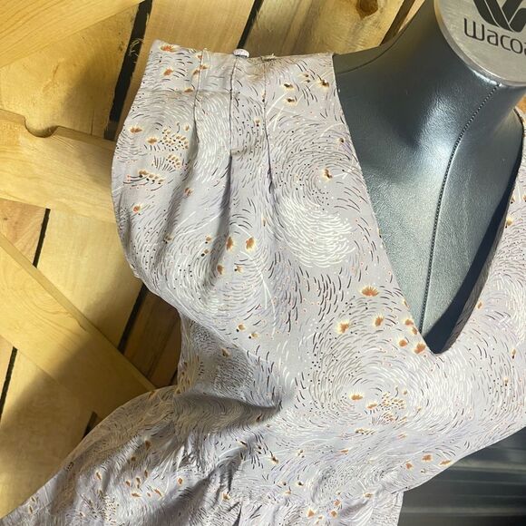 Vintage 1950s 1960s pattern midi dress womens tailored bell housewife hi low - Picture 8 of 12